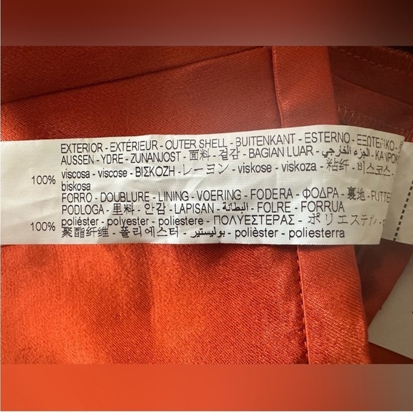 Zara Side Button Satin Effect High Waisted Mini Short Skirt, Size M, NWT - Picture 9 of 11